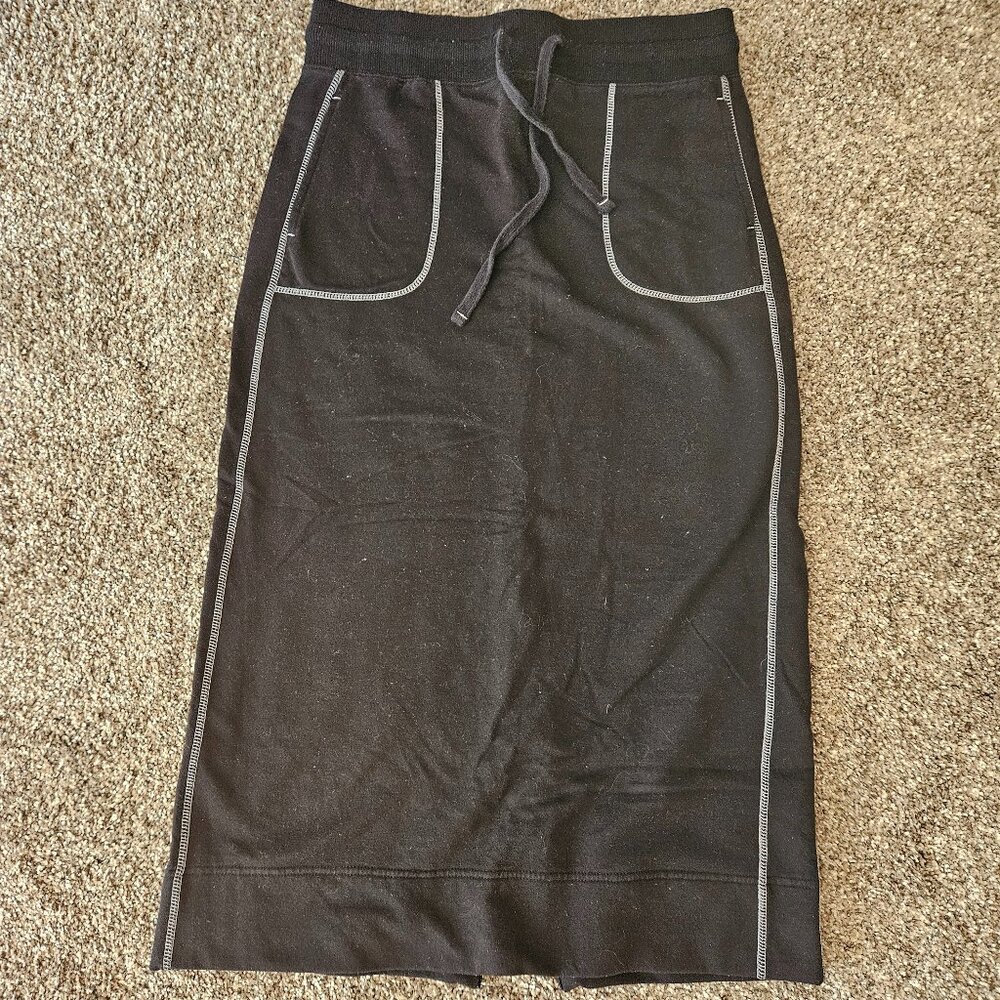 Midi Skirt, sweatpant material